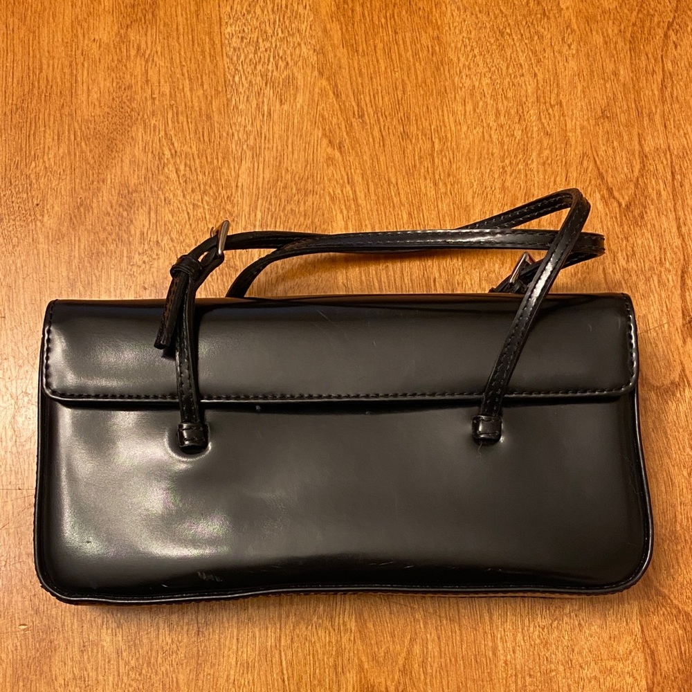 Nine West Black Clutch with Strap